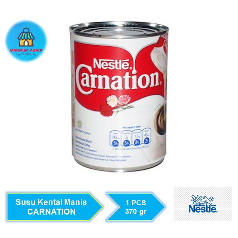 

Carnation Susu Kental Manis [370 g] || Makmur Abadi Official Store