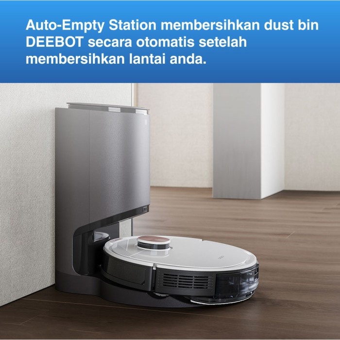 COMBO ECOVACS DEEBOT OZMO T8 + AUTO EMPTY STATION ROBOT VACUUM