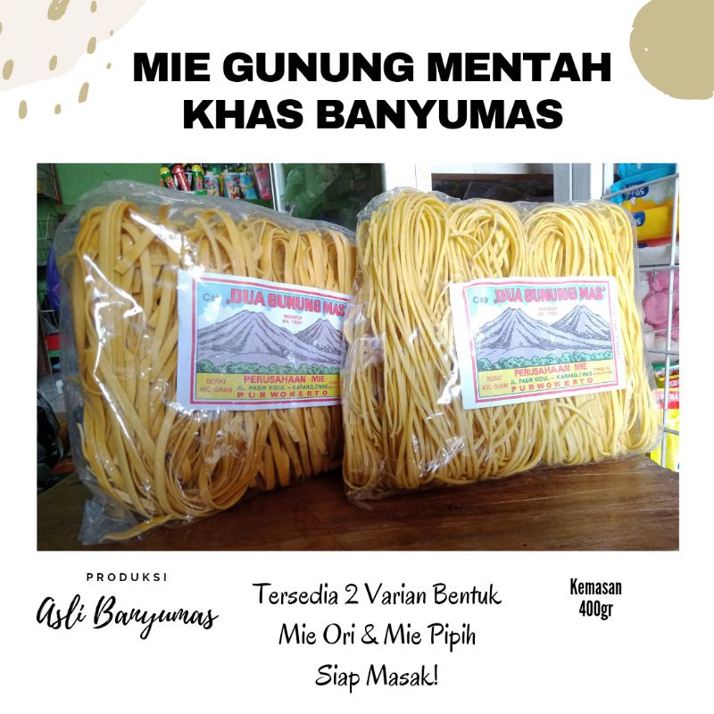 

MIE GUNUNG MENTAH | KHAS BANYUMAS | HARGA TERJANGKAU | FREE GIFT MIN BELANJA 50K (all item)