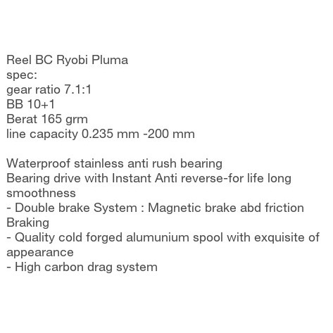 RYOBI PLUMA BC ( handle kiri )