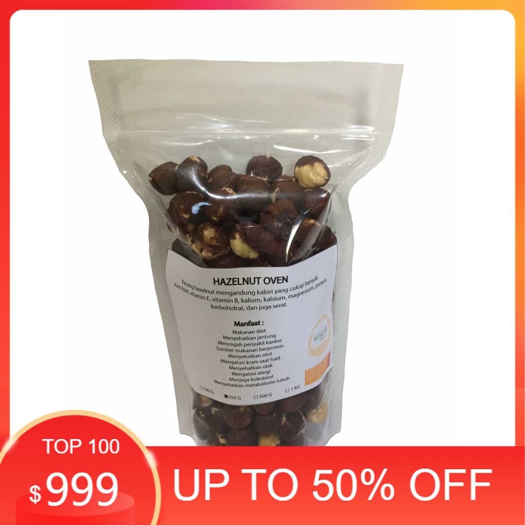 

Terlaris Hazelnut Panggang 250 gr