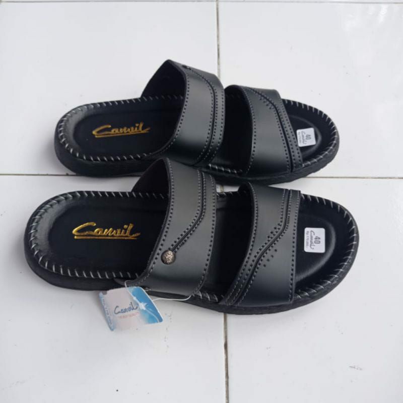 OBRAL sandal pria canvil slop/sendal pria kasual terbaru