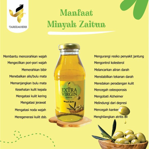 

100% Murni Extra Virgin Olive Oil Minyak Zaitun ADzikra