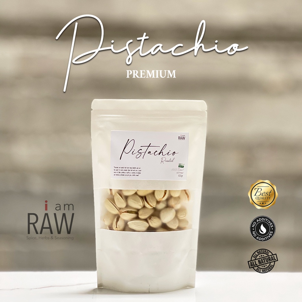 

IAM RAW PISTACHIO ROASTED 100gr | KACANG PISTACHIO PANGGANG | PISTACHIO OVEN 100gr