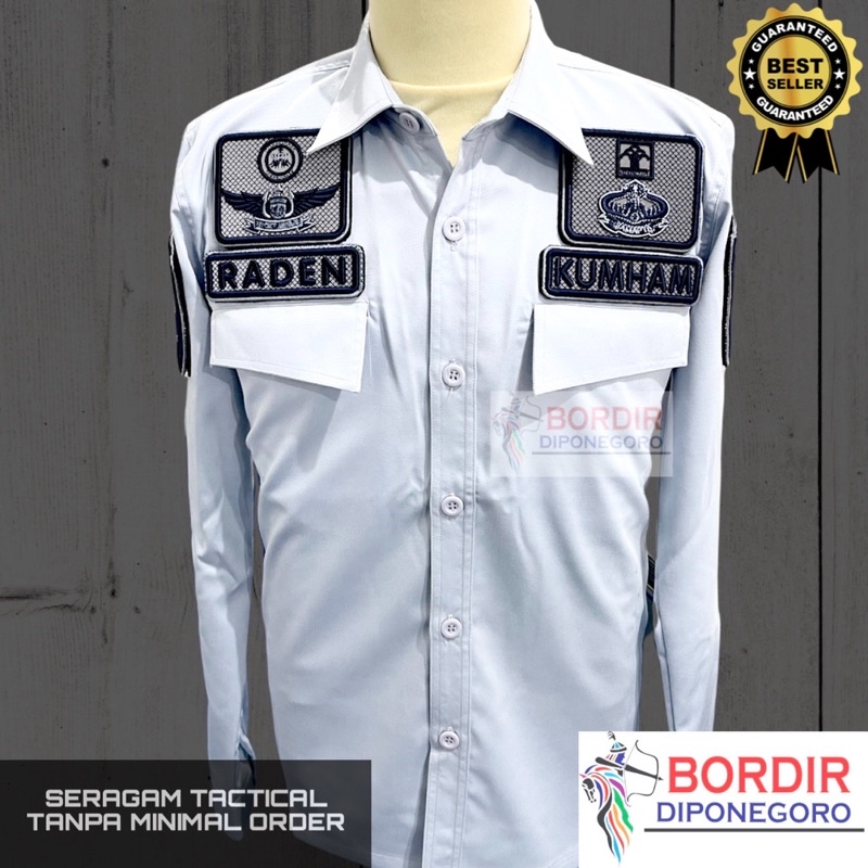 KEMEJA TACTICAL LAPAS KUMHAM PREMIUM CUSTOM BORDIR | BAJU TACTICAL LAPAS LENGAN PENDEK | BAJU PDL PO