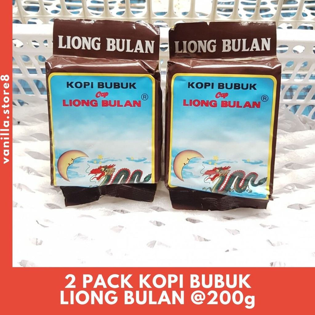 

KOPI BUBUK CAP LIONG BULAN 2pcs @200 GRAM / KOPI HITAM ENAK MANTAP KHAS BOGOR