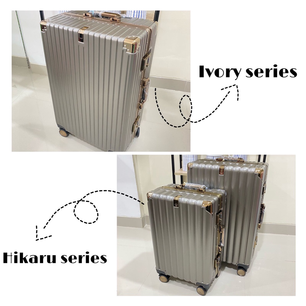 Koper Parkson IVORY - HIKARU - RYUU Series High Quality Suitcase Cabin Size 20 Inch Size Bagasi 24 Inch TSA Lock Standart International Premium SuitCase