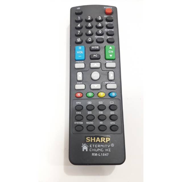 Remot/Remote tv lcd,led,plasma Sharp 1847
