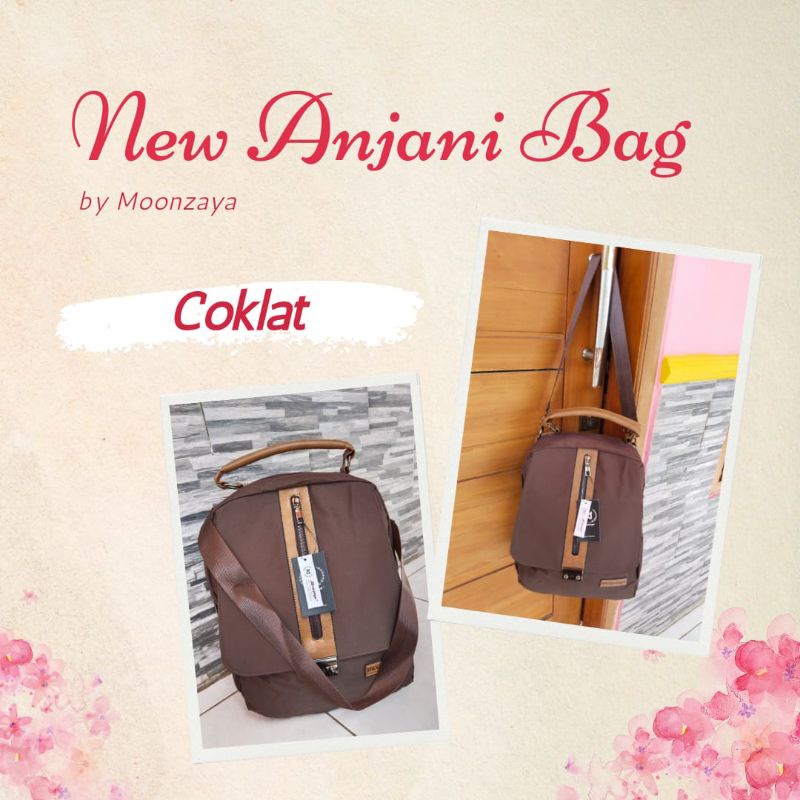 Ransel - Tas Gemblok - Tas Wanita - Tas Notbook - Ransel Anjani Ori by Moonzaya