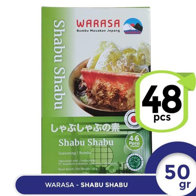 

READY COD Warasa Shabu Shabu 50 Gr 100% Halal No MSG (48 Pcs) BIG SALE Kode 359