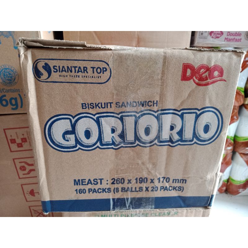 

Goriorio Biskuit Sandwich Rasa Krim Vanilla ( 1 Karton 8 Pack x 20Pcs)
