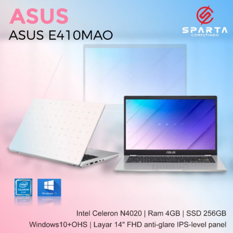 Laptop Asus  E410MAO Intel Celeron RAM 4 GB SSD 512 GB Windows 10+OHS FHD