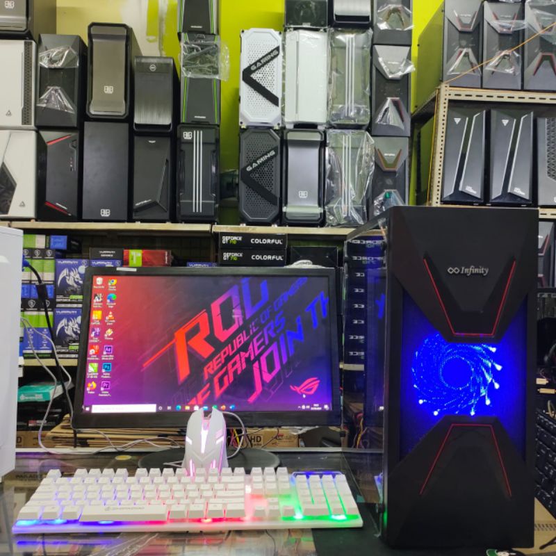 Pc Amd apu A8 Quad core fullset siap Wow Clasic