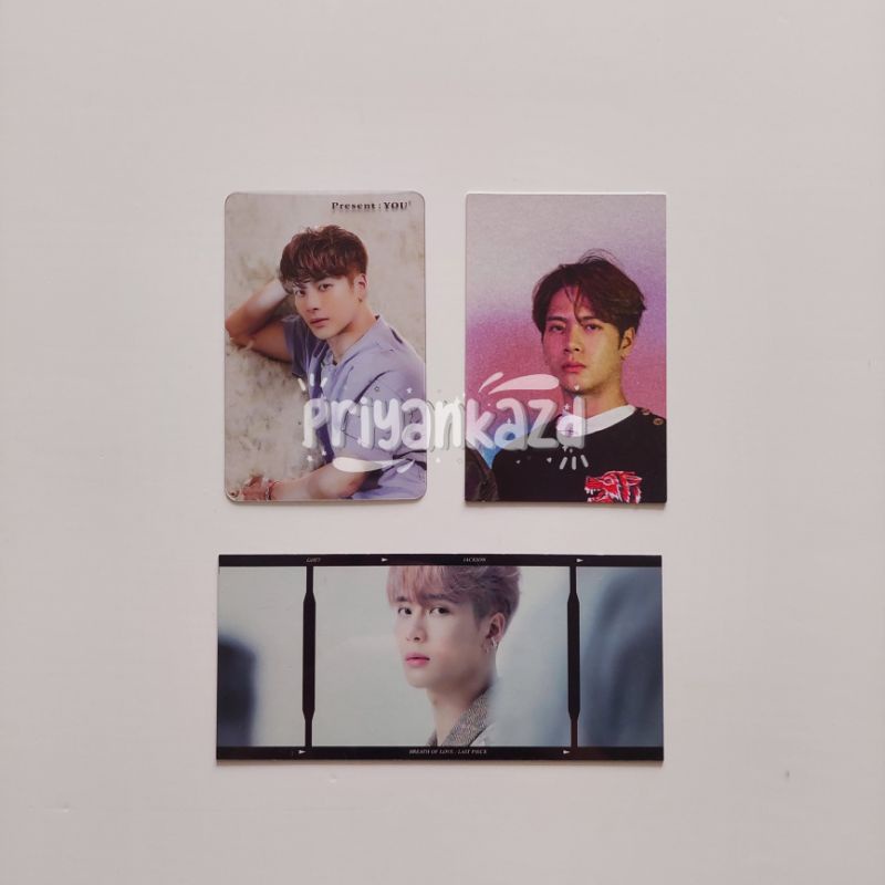got7 jackson photocard pc eyes on you present you last piece photo strip