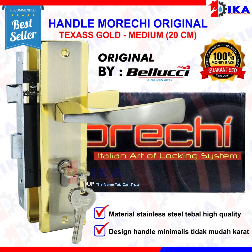 Kunci Pintu Tanggung Morechi  Asli Handle Sedang 20cm Morechi Kunci Moreci Stainless Series