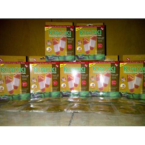 kinoki detox kaki gold asli 100% original 1 box isi 10 sachet