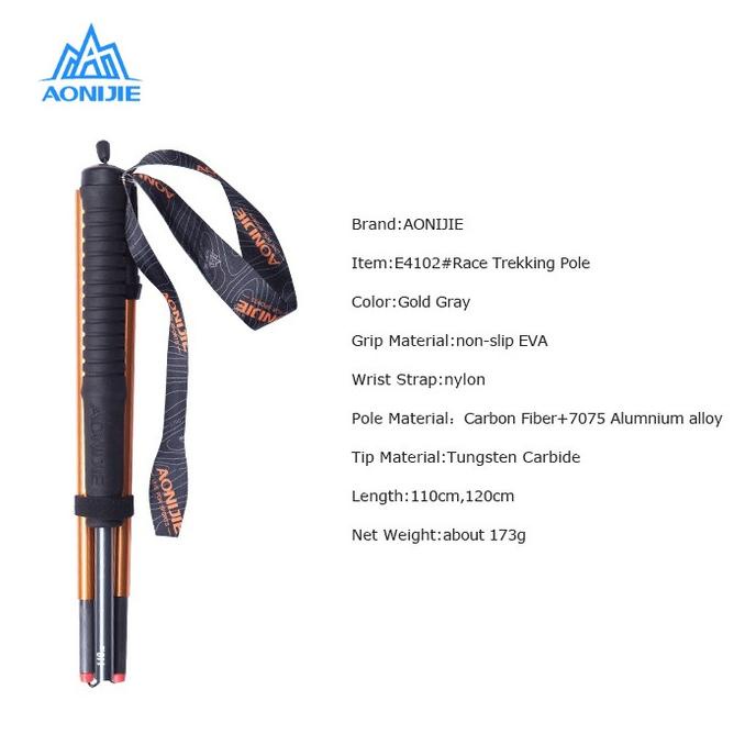 Aonijie Foldable Trekking Pole E4102 M Shape - Trail Running