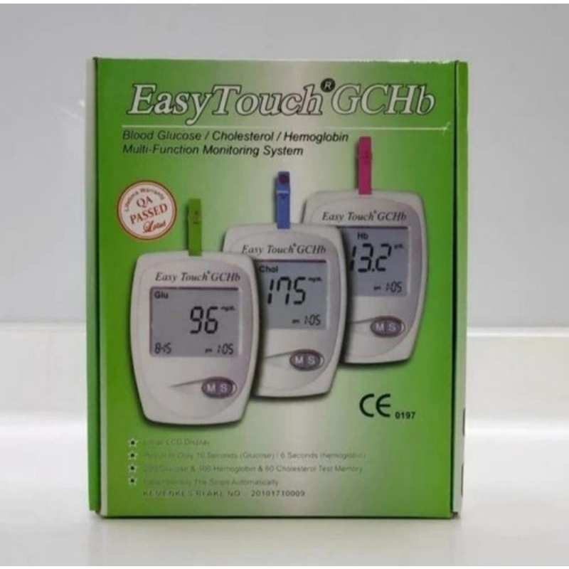Alat Tes GCHb Easy Touch / Alat Tes Easy Touch GCHb / Alat Cek Gula Darah Kolesterol Hb Easy Touch