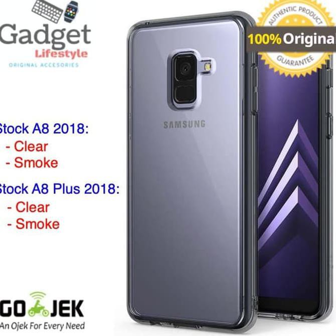 Terbaru Case Samsung Galaxy A8 & A8 Plus 2018 - Original Ringke Rearth Fusion - Plus Smoke Best