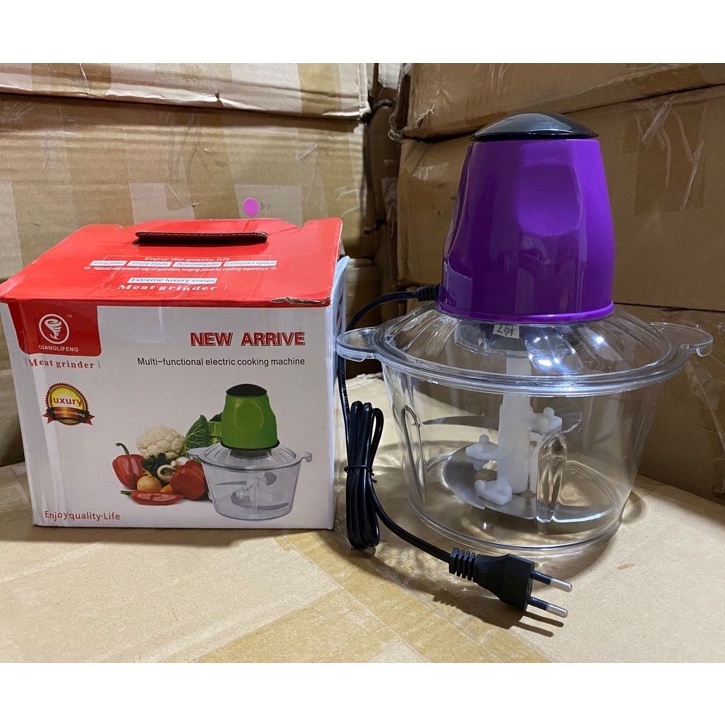 BLENDER PORTABLE CAPSULE CUTTER QUATRE ORIGINAL /  KAPSUL PENGGILING DAGING / BLENDER JUMBO-MEAT G - UNGU