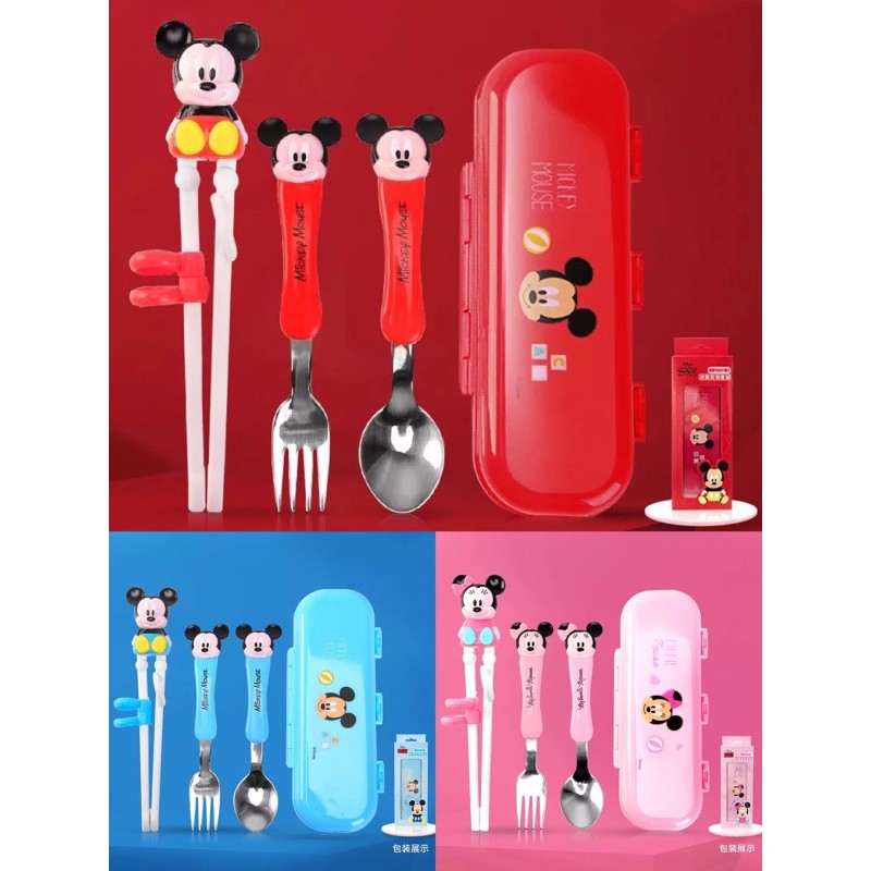 Training chopstick case mickey minnie