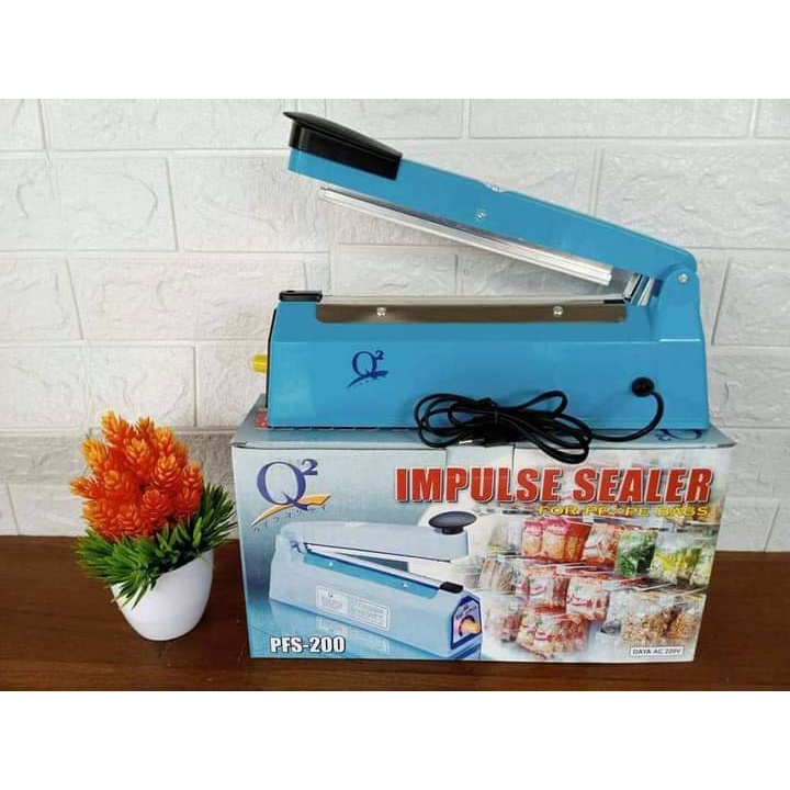 IMPULSE SEALER Q2 20CM / ALAT PRESS PLASTIK 20CM / ALAT PRESS PFS 200 / IMPULSE SEALER Q2-8200 / Q2 8200