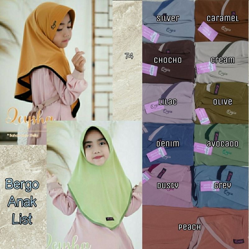 bergo anak qeysa list