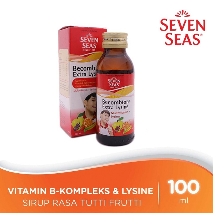 Seven Seas Becombion Extra Lysine 100mL | Penambah Nafsu Makan