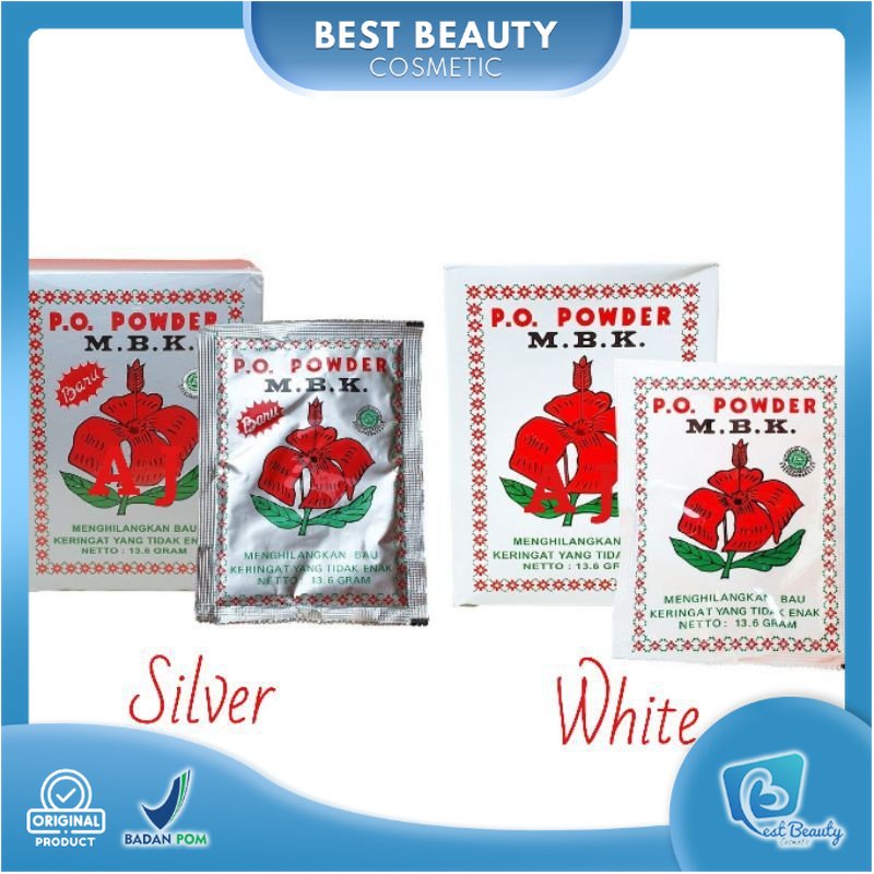 ★ BB ★ MBK Powder Putih - Silver - Menghilangkan Bau Keringat - Deodorant Powder - M.B.K - Sachet