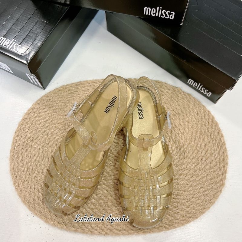 Sepatu Melissa possesion gold/sepatu jelly melissa/melissa gold/sepatu sandal melissa