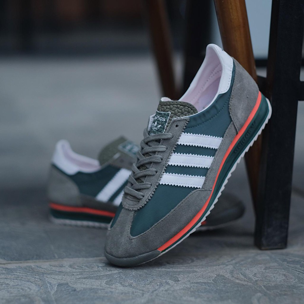 Adidas SL72 In Raw Green White Orange