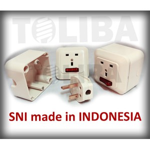 stop kontak ac dan steker ac broco / colokan ac ob set gracio broco sni/stop kontak ac tempel tembok