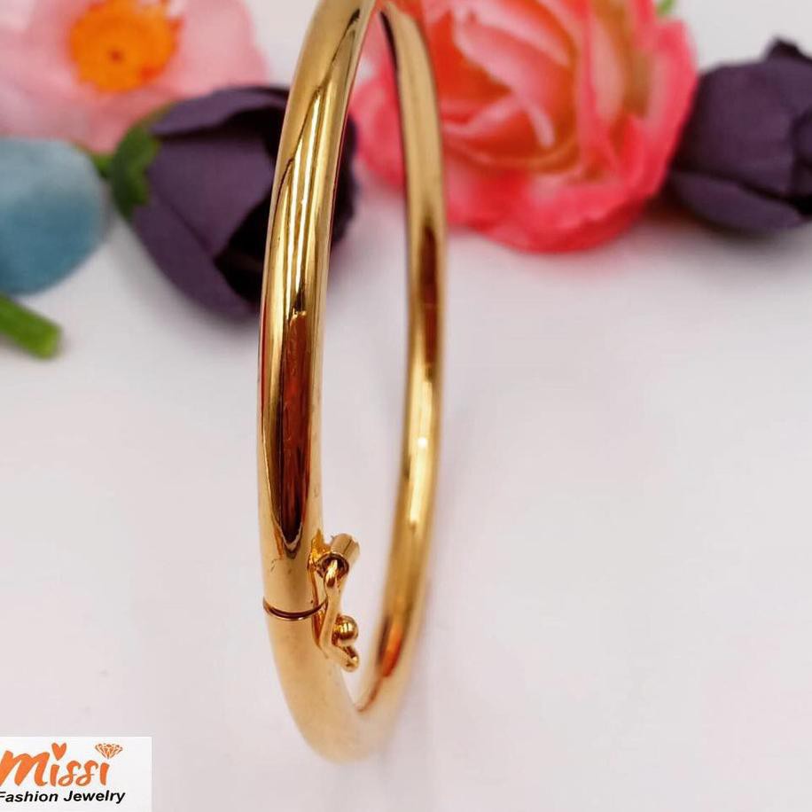 *DIJUAL Gelang Tangan Wanita Lapis Emas Imitasi Keroncong Polos Missi Fashion .,,.,.,