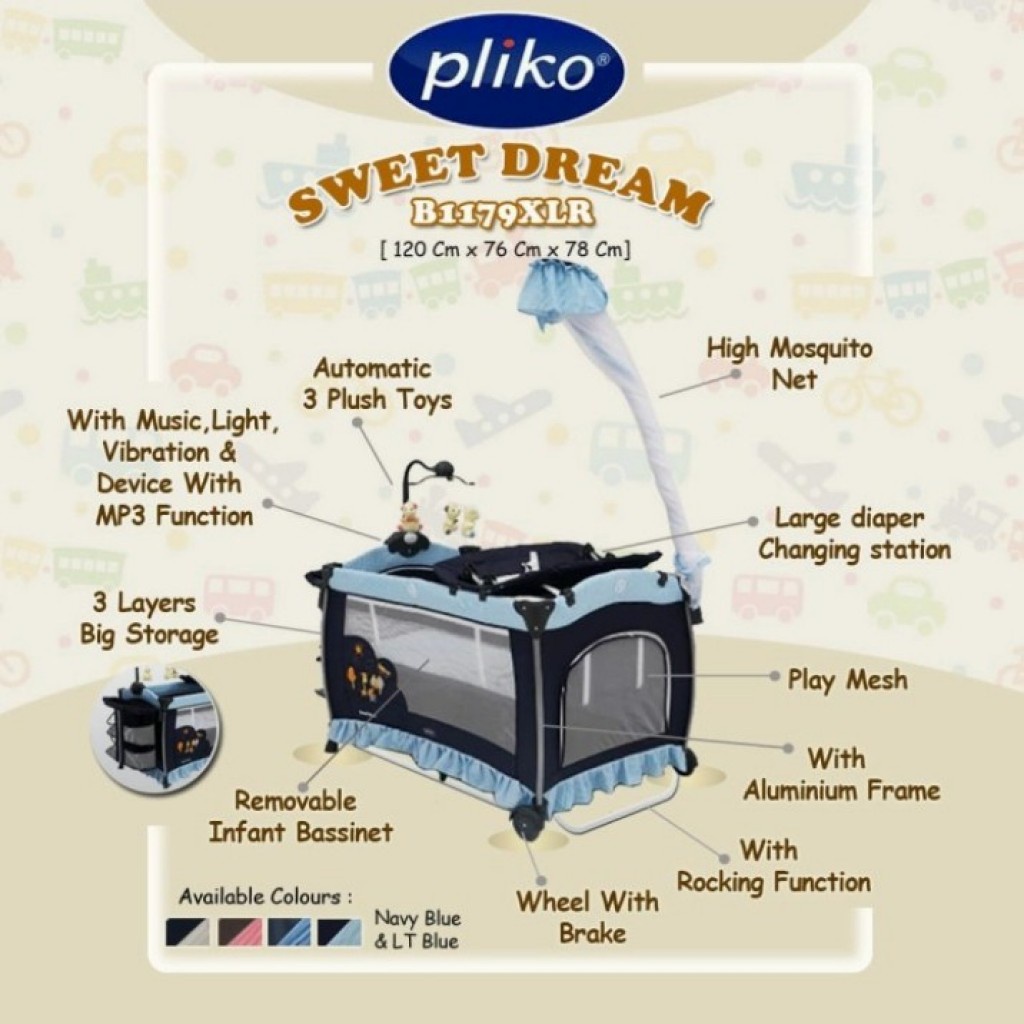 BABY BOX/KOTAK BAYI PLIKO B-1179XLR SWEET DREAM