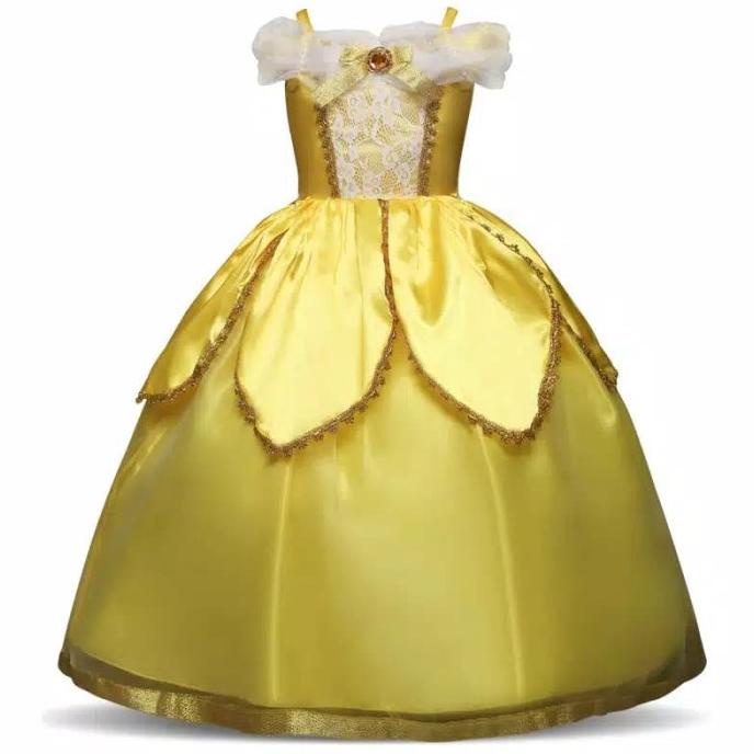 baju/kostum pesta Belle baju princess anak