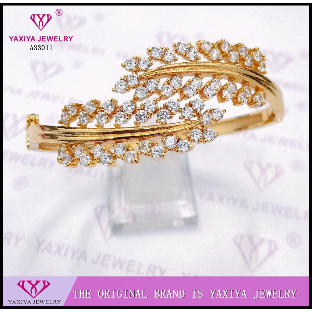 

Gelang Tangan permata Perhiasan Imitasi lapis emas 18K Yaxiya Jewelry A33011
