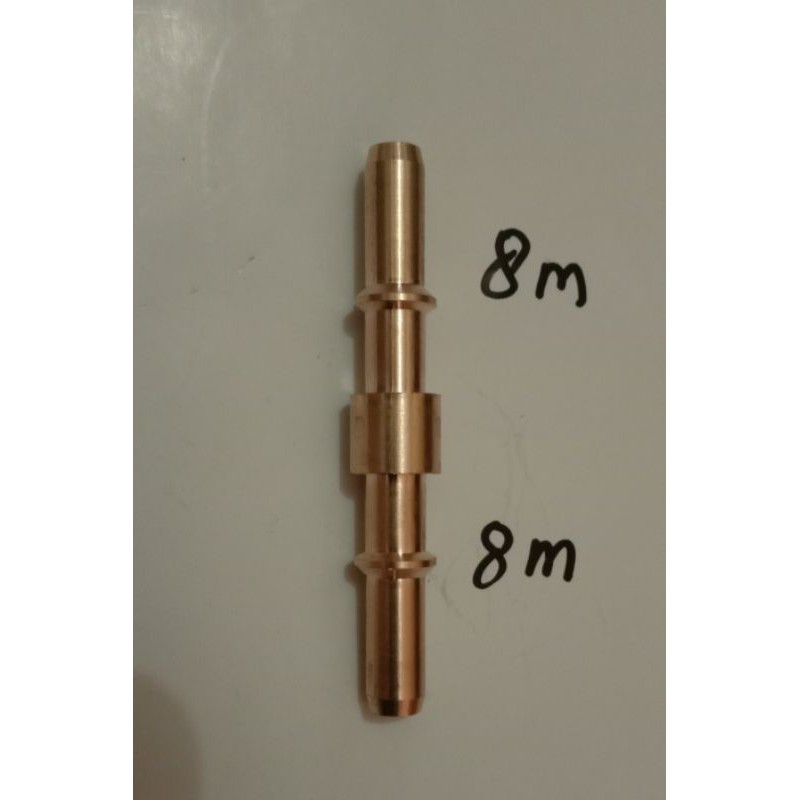 Nepel bolak balik sambungan selang injeksi ukuran 8mm x 8 mm