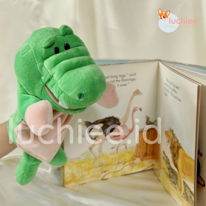 Hot sale  Hand Puppet Lucu Boneka Tangan Mainan Edukasi Anak Karakter Binatang  hanyaq di shopee