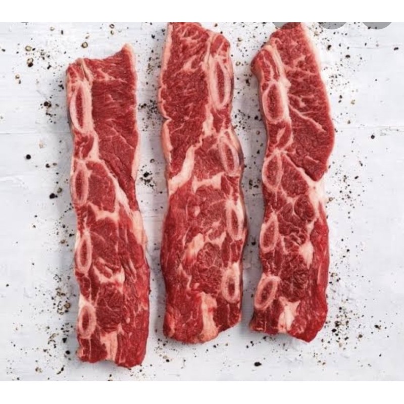 PREMIUM US Shortribs Bone In Galbi / Kalbi / 1cm @500gr TERMURAH!