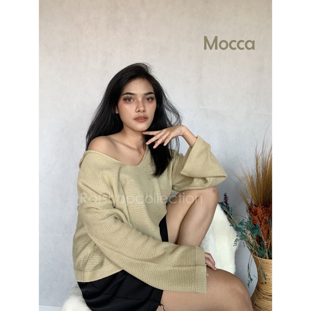 POPEYE knit Oversize//ATASAN RAJUT WANITA//BAJU WANITA Oversize_rajut tebal7get