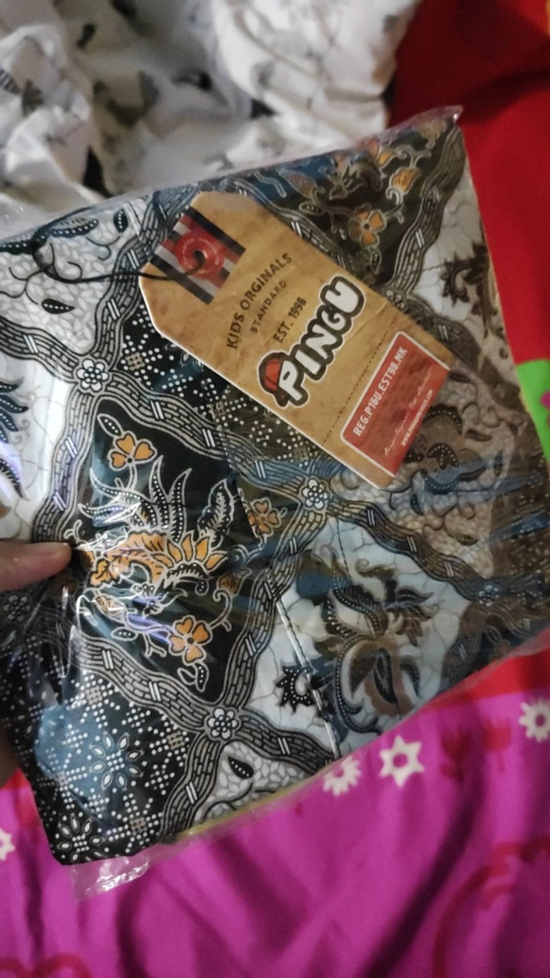 Pingu 93100315 Mi - Kemeja Batik Anak Laki-laki Lengan Pendek