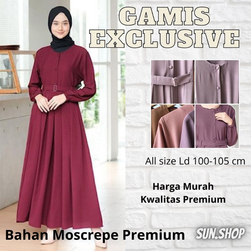 Gamis Exclusive Terbaru Gamis Remaja Gamis Dewasa - Maroon