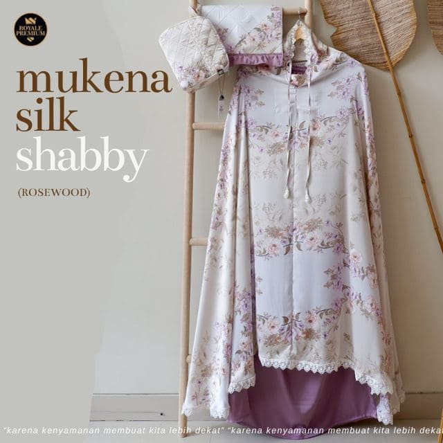 Royale Premium Mukena Silk Shabby Rosewood