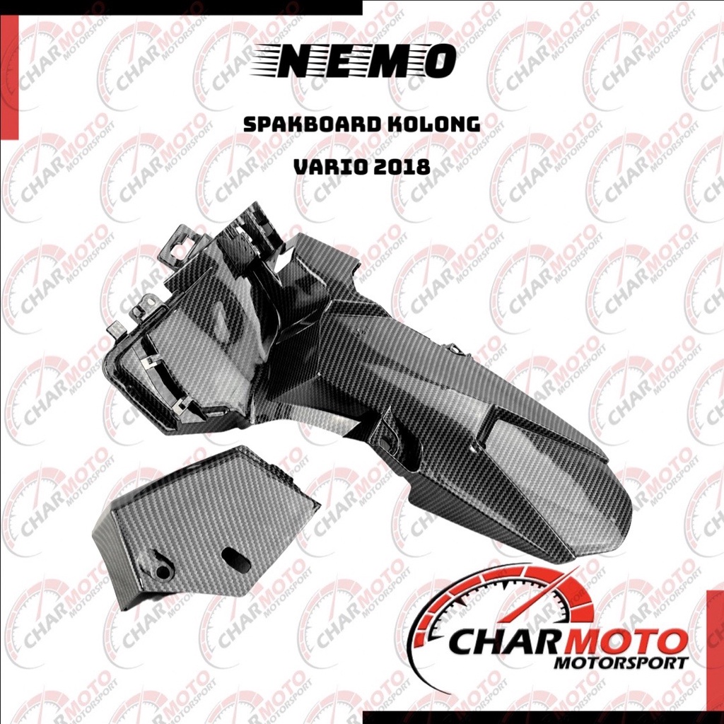 Spakbor kolong Honda Vario 2018 karbon Nemo PNP - Charmoto