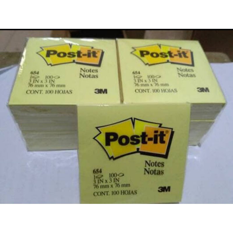 

Sticky Notes Post-it 3M 654 (3" x 3")