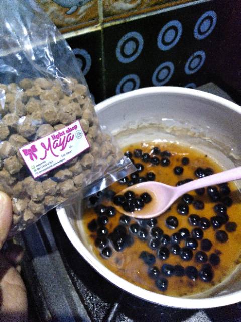 Boba 1kilo bubble tapioca pearl mutiara termurah drink minuman bubble tea