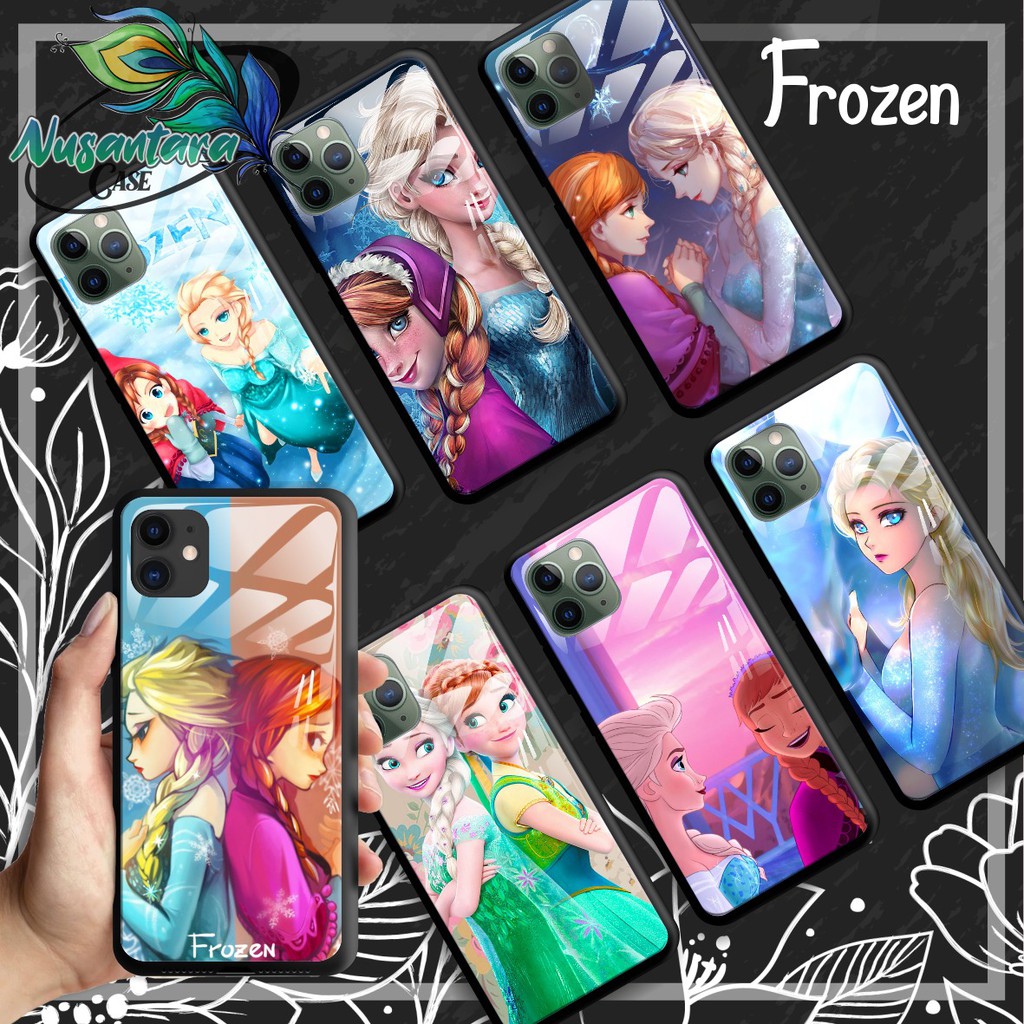 back case glass FROZEN Vivo Y91 Y17 Y12 Y15 Y93 Y95 Y81 Y83 Y71 Y53 y20 Y30 Y50 V17 Y11 y12i NC1853