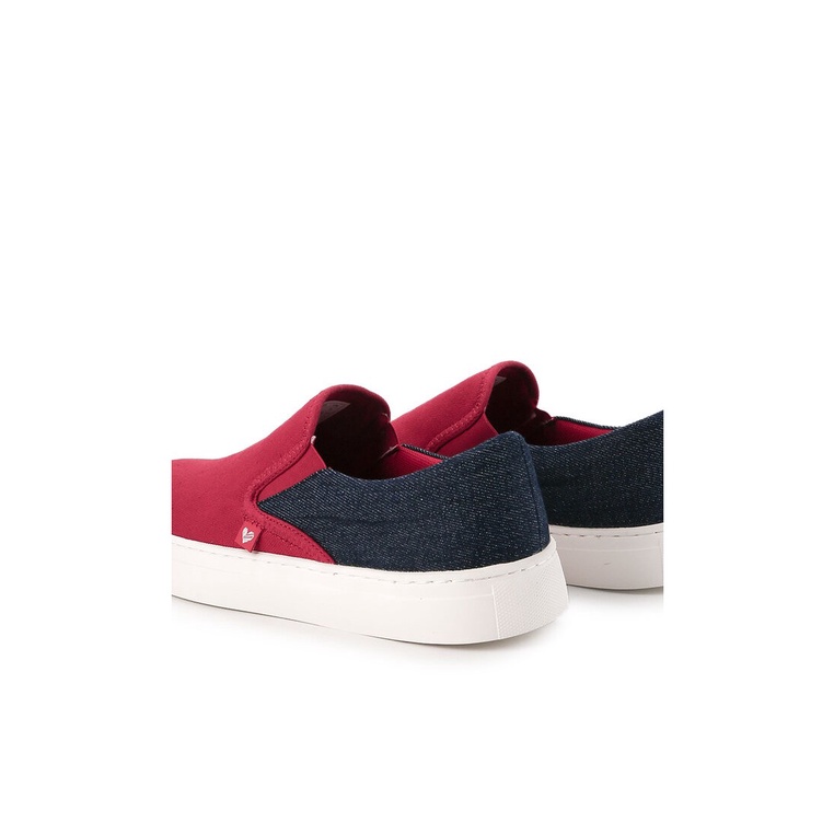 SEPATU SLIP ON OBERMAIN PRIA ORIGINAL CASUAL BRANDED ASLI MERAH OM13