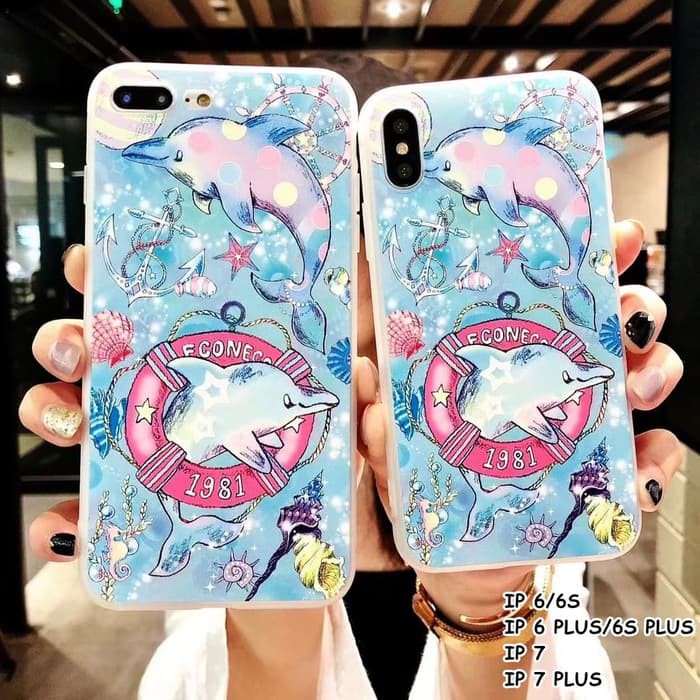 FOR IPHONE 6/6S- 6 PLUS/6S PLUS- 7- 7 PLUS - DOLPHIN SOFT CASE CASING
