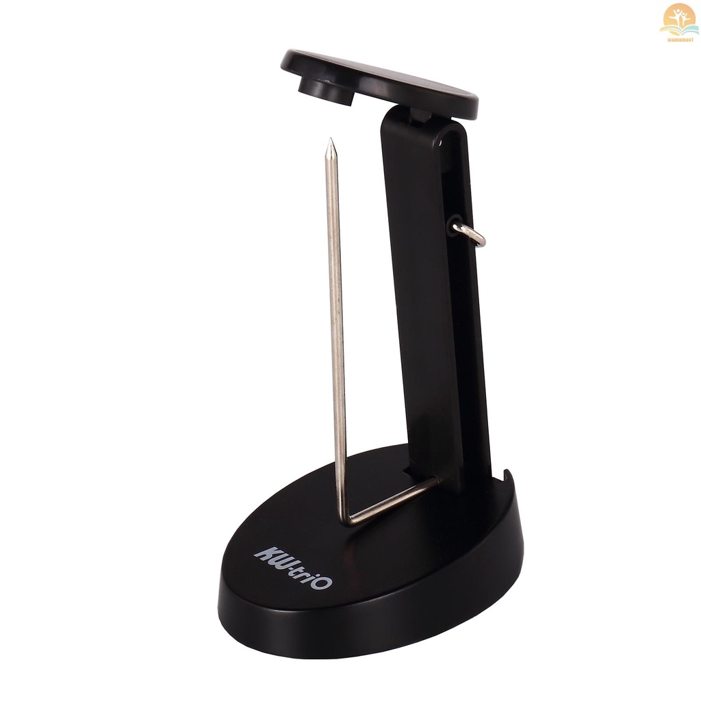 KW-trio Desk Receipt Holder Spike Stick with Hook Safety Protective Cover Design Check Spindle Bill Notes Paper Memo Fork Restaurant Ticket Holder